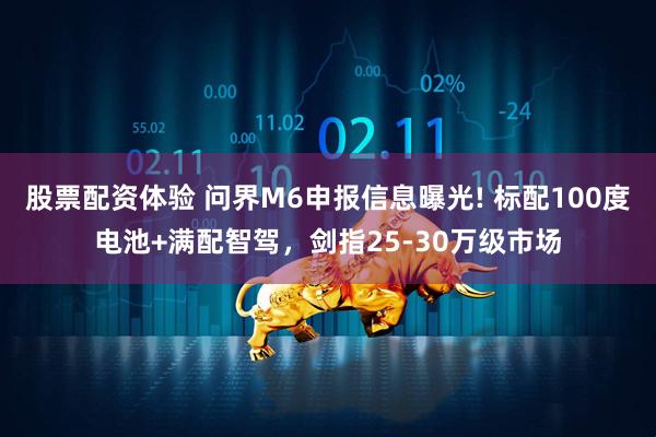 股票配资体验 问界M6申报信息曝光! 标配100度电池+满配智驾，剑指25-30万级市场