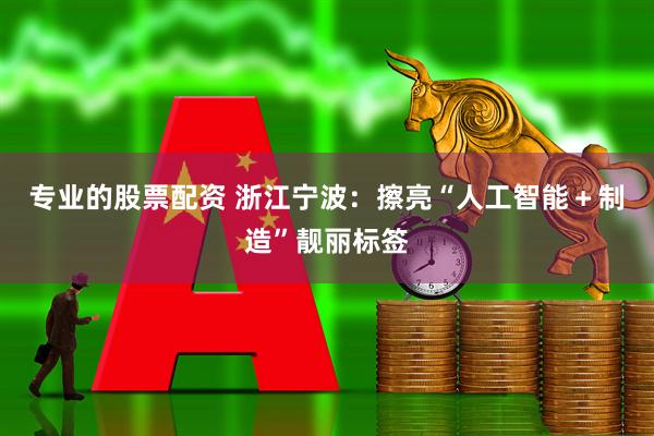 专业的股票配资 浙江宁波：擦亮“人工智能＋制造”靓丽标签