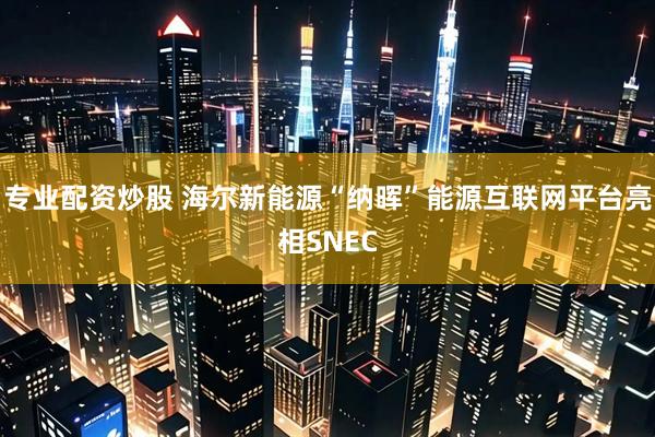 专业配资炒股 海尔新能源“纳晖”能源互联网平台亮相SNEC