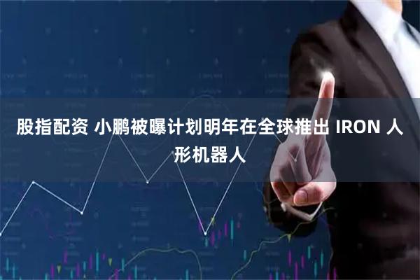 股指配资 小鹏被曝计划明年在全球推出 IRON 人形机器人