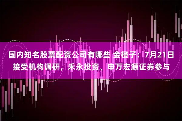 国内知名股票配资公司有哪些 金橙子：7月21日接受机构调研，禾永投资、申万宏源证券参与